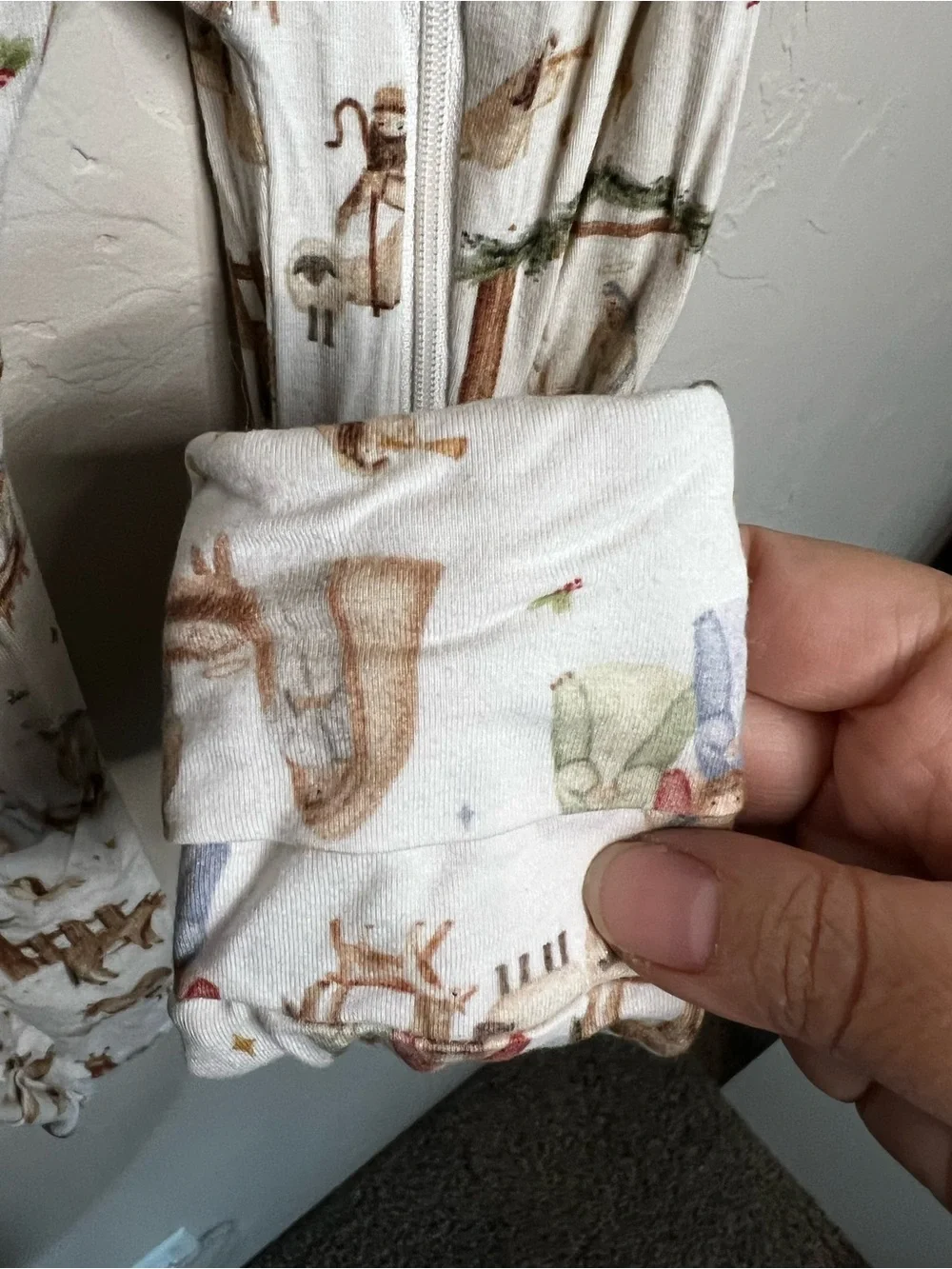 Holy Pals Luke2:1-20 Away in the Manger Nativity Viscose From Bamboo Pajamas